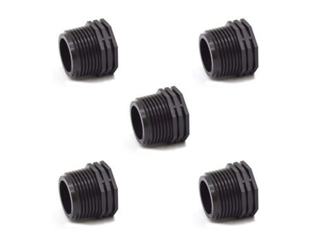 Tuerca macho hembra Polietileno M 1 1/2 - H 3/4. Pack de 5 unidades. Oferta exclusiva GNCGARDEN