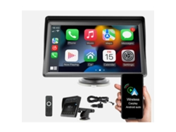 Radio inalámbrica para coche Apple Carplay Android Auto, pantalla táctil de 7 pulgadas, Bluetooth y FM.