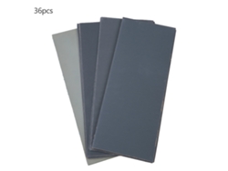 Papel De Lija Mixto De Grano 400-3000 Para Uso En Seco Y Húmedo, Para Pulir Metal, Madera Y Manualidades, 9*3,7 Pulgadas (36 Piezas)