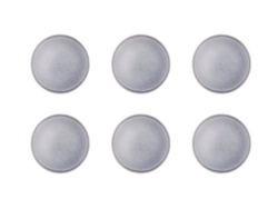 Plato de piedra Ø19cm 6 piezas Gris Luna Bjorn