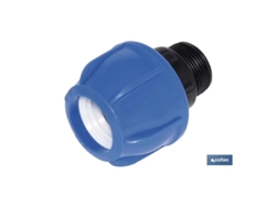 Enlace rosca macho pp pn16 50 x 2   caja 5 unid.