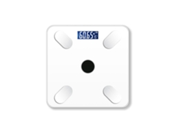 Báscula de baño digital Yuysan compatible con conexión a aplicación móvil, Bright Energy, carga USB, color blanco A