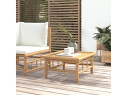 Mesa de jardín LOVELY HOME Comedor de Bambú (65 x 55 x 30 cm)