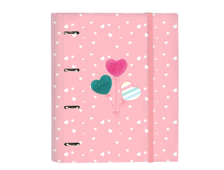 Carpeta de anillas BlackFit8 Globitos 27 x 32 x 3.5 cm Rosa
