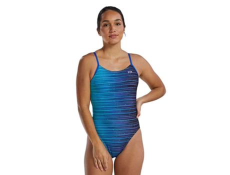 Roupa de Banho Durafast Elite Cutoutfit Speedwarp Azul 40 Mulhertyr