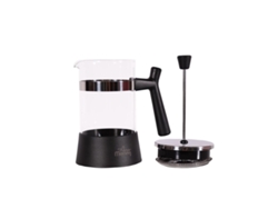 Cafetera French Press Any Morning, 600 ml, fabricada en acero inoxidable y cristal, fácil de limpiar, con capacidad para 3 tazas.