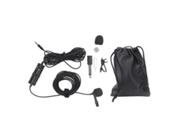 Micrófono de solapa para pecho, con clip, portátil y para grabación de vídeo, compatible con cámaras réflex.