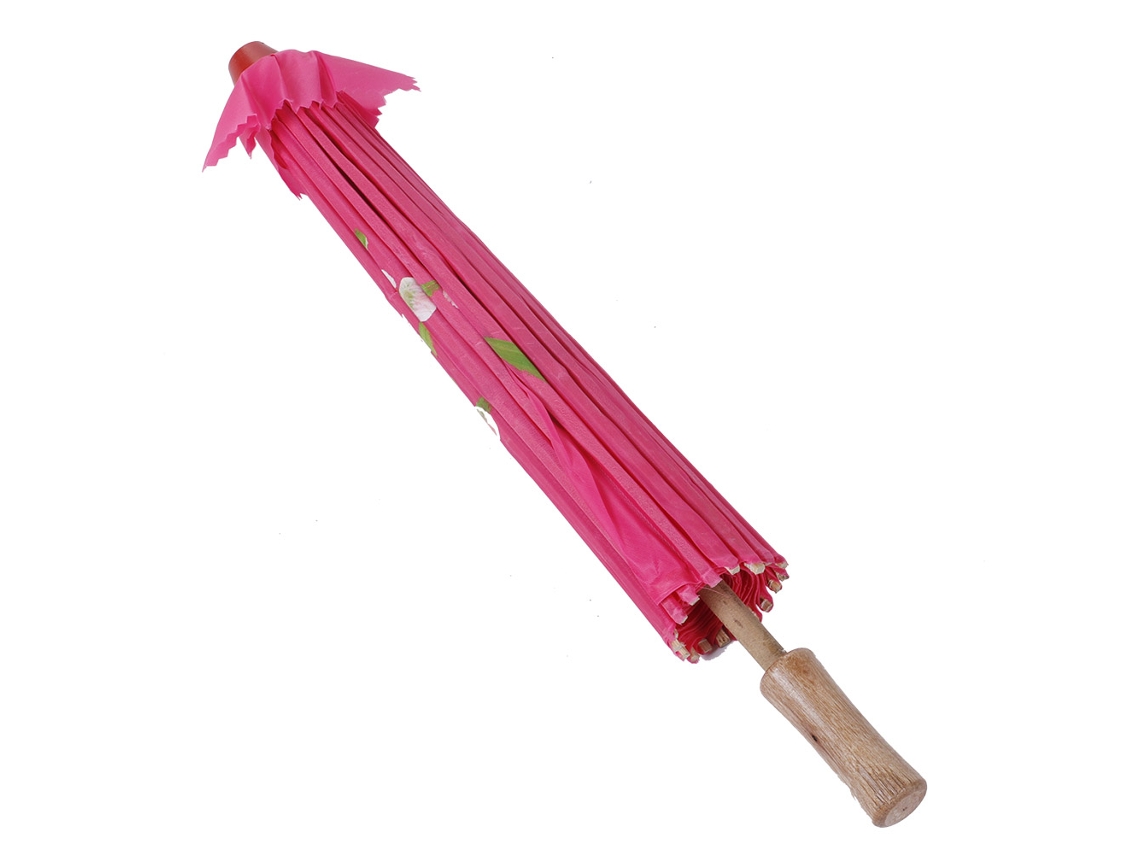 Paraguas de papel para decoración de bodas (rojo-rosa)