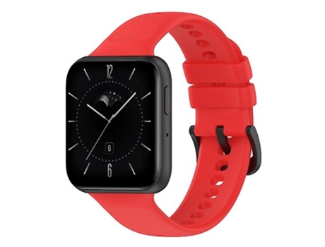 Correa Smartwatch Para Oppo Watch 3 Correa De Reloj De Silicona Suave Roja VENISYMLIS
