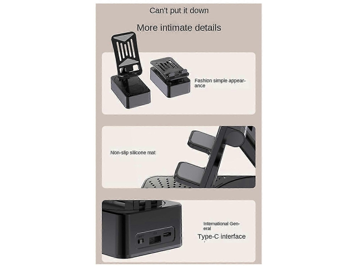 Soporte giratorio inteligente para teléfono con Bluetooth.
