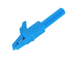 10 Piezas Pinza Aislada De Seguridad Para Pruebas Eléctricas Con Jack Banana 4mm Para Coche Barco Camión Azul