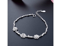 Pulsera De Plata S925 Para Mujer, Pulsera Exquisita Con Flores Y Letras De Amor, Ideal Para Regalo De Amistad