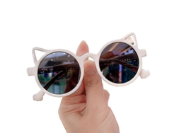 2026-gafas Redondas Para Niñas Con Orejas De Gato Lindas Accesorio De Fiesta Y Fotografía
