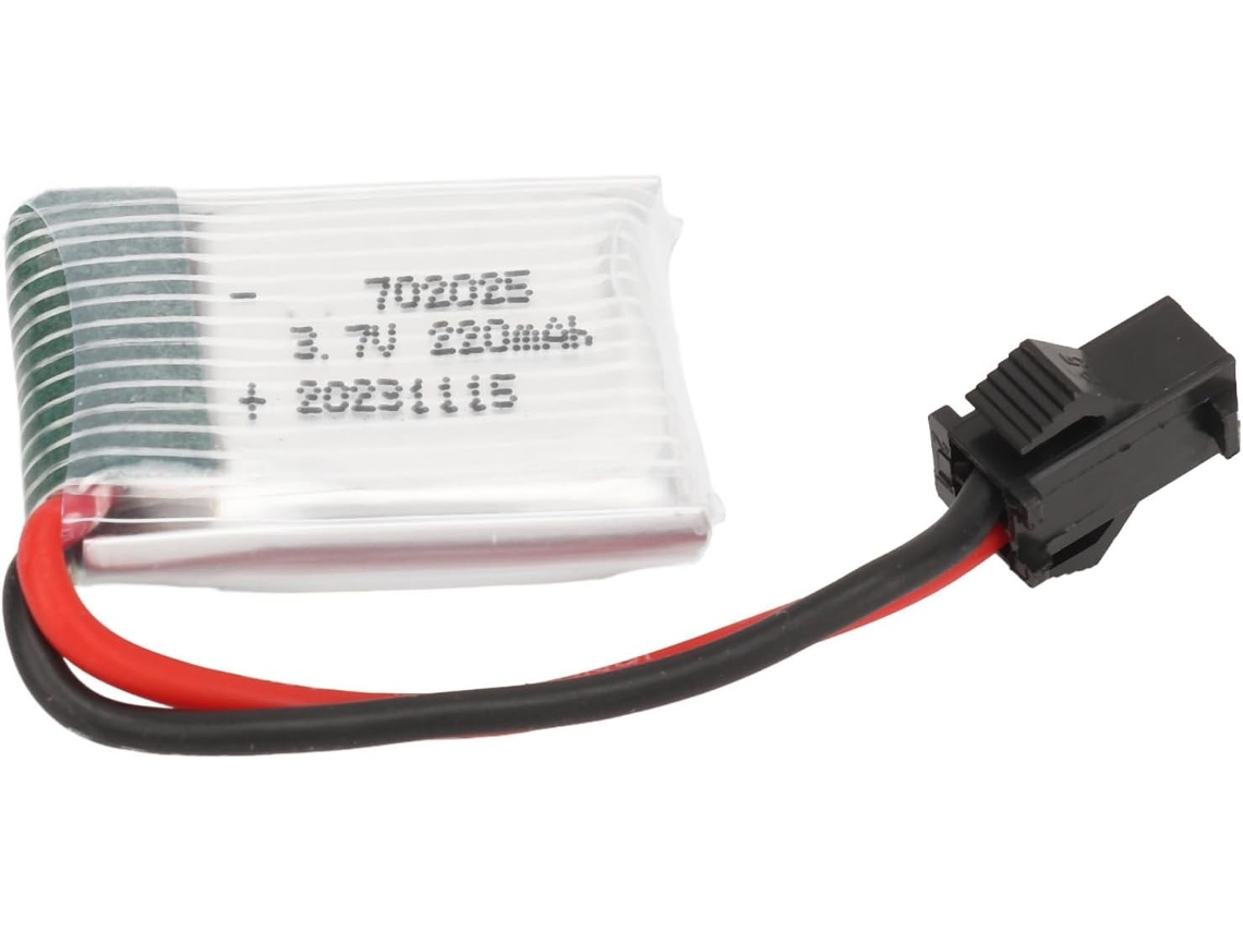 Batería De 3,7 V 220 Mah Con Conector Sm Negro Lipo 20c 702025 Protección Contra Sobrecarga Y Cortocircuito Almacenamiento Rc