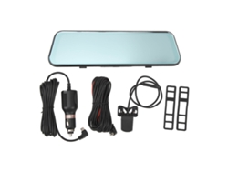 Cámara Retrovisora Dash Cam 9.66'' Pantalla Táctil Dual 1080p Ángulo Amplio Modo Estacionamiento 24h Detección De Movimiento