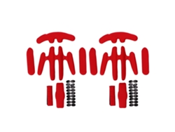 2026-2 Sets Kit Relleno Casco Espuma Hot Pressing Con Gancho Y Loop Forro Casco Bicicleta Moto Eléctrica Rojo Talla Universal