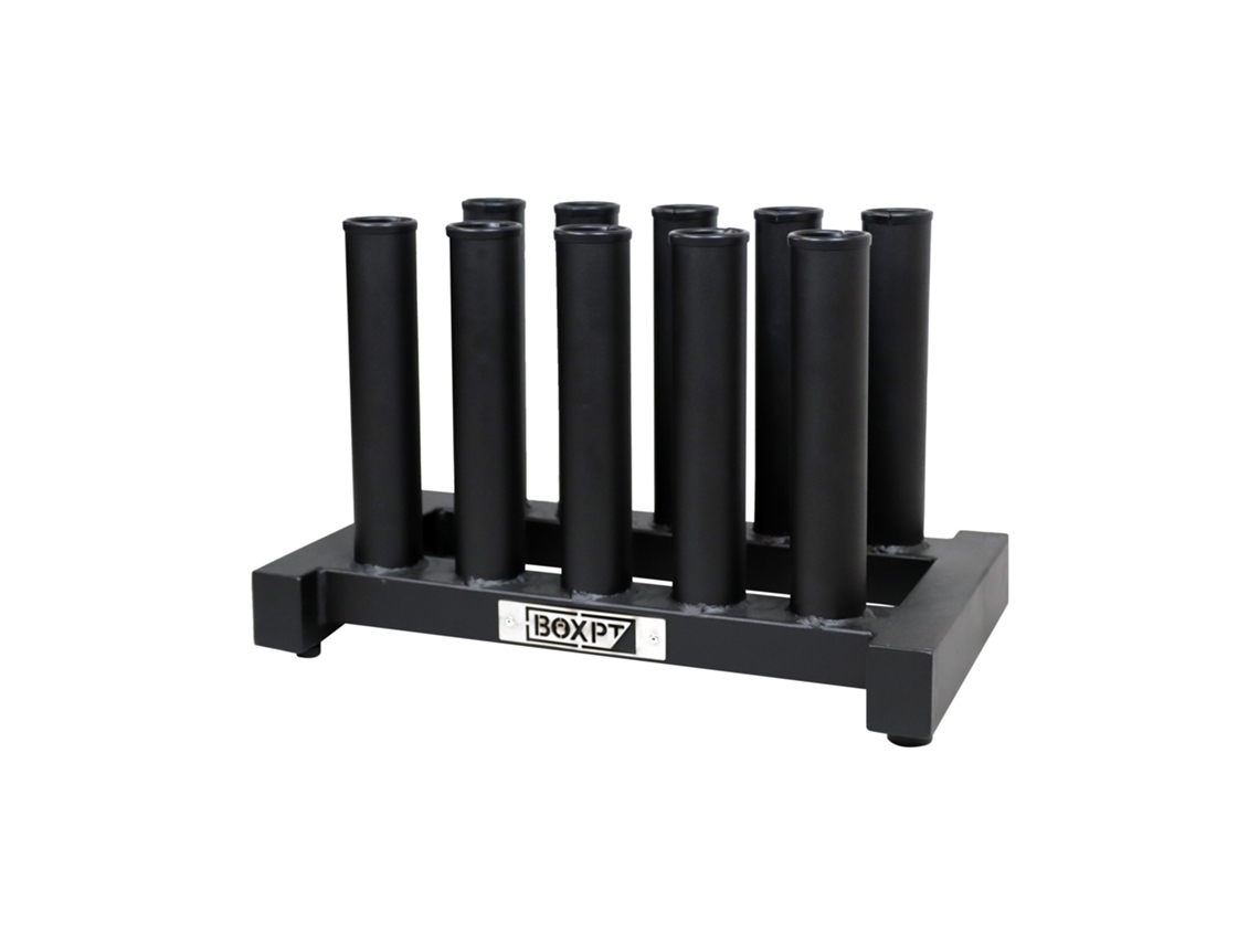 Almacenamiento vertical para barras olímpicas, 10 unidades, caja.pt