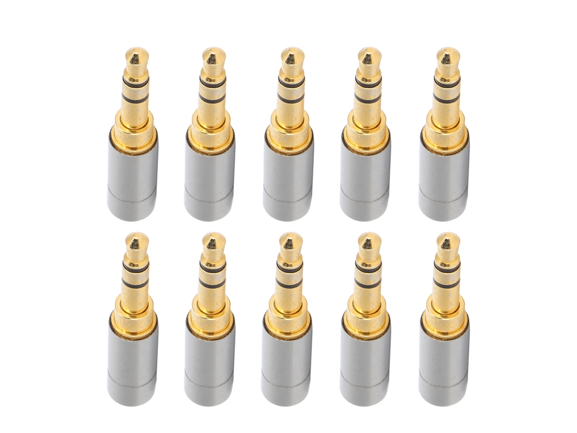 Conector De Auriculares Estéreo Balanceado De 3,5 Mm Con Puentes De Soldadura Para Reparaciones Caseras.