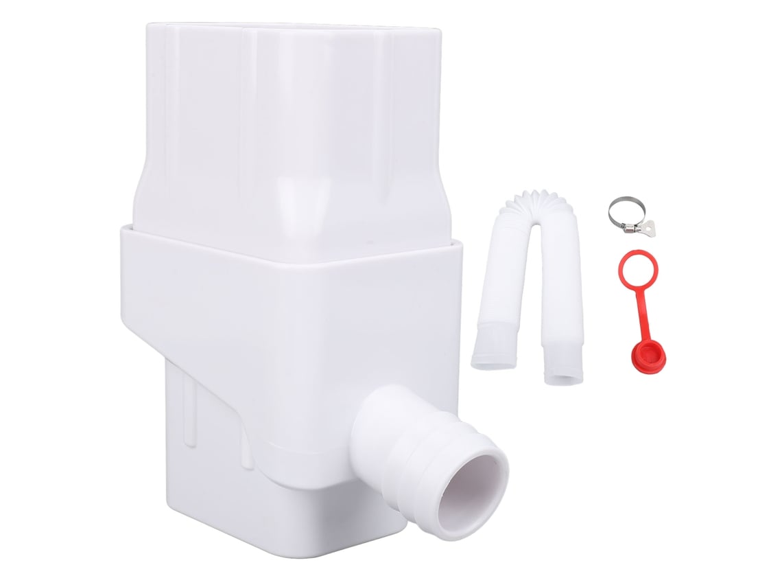 Sistema De Recolección De Agua De Lluvia Con Desviador Para Canalones, Fácil Instalación, Kit De Abs Blanco.