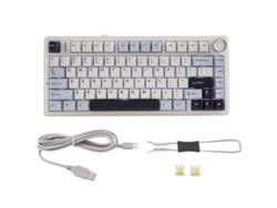 Teclado mecánico inalámbrico Bluetooth Aula F75 80 PBT intercambiable en caliente para juegos B16