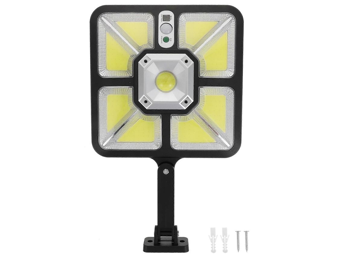 Omni-lámpara De Pared Exterior Led Solar Con Sensor Jardín Patio Ip65 Material Abs 6-12h Iluminación 22,5x22,5x2,5cm Negro