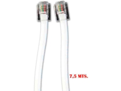 Extensor telefónico EDM 4 Vias Macho-Macho 7.5m