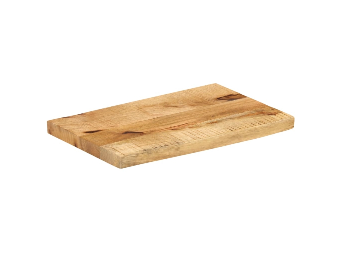 Tablero De Mesa | Superficie De Mesa | Tablero De Escritorio Borde Natural Madera Maciza Mango 50x20x2,5 Cm Wsd21168