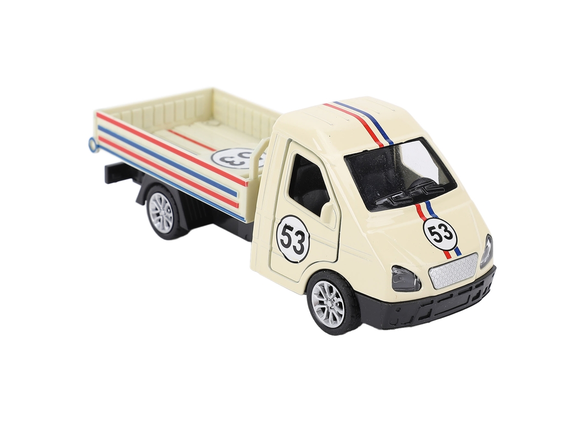 Camión De Aleación A Escala 1:32 Con Batería, Coche De Juguete, Decoración Para Tartas, Amarillo Claro.