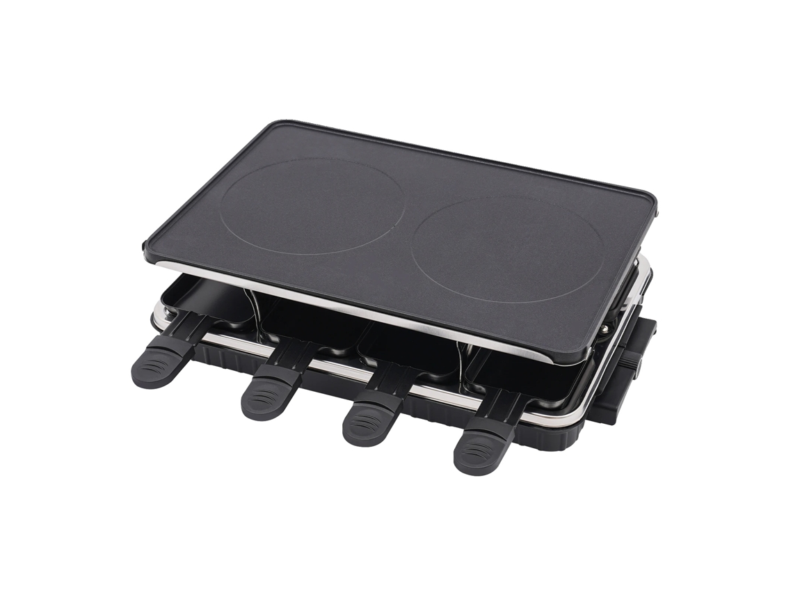 Parrilla eléctrica, revestimiento antiadherente, diseño de sobremesa, color negro OEM