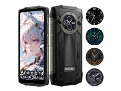 Smartphone OSCAL Pilot 2 6.5'' 24GB 256GB duplo sim 4G negro