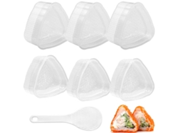 6 Moldes Sushi Onigiri 2 Tamanos, Facil Produccion Para Cocina E Iniciantes