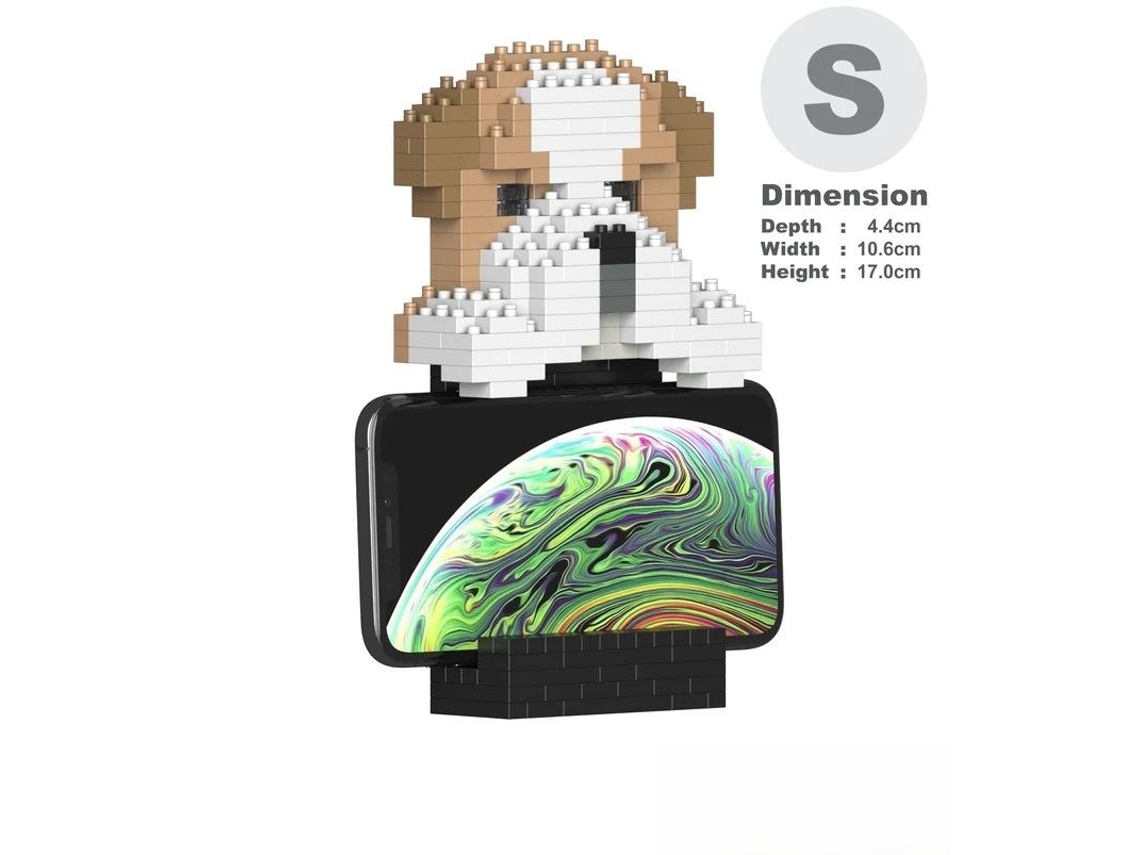 Porta-lápis Jekca Bricks Bulldog Inglês 01s St01dpc01