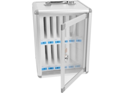 Caja De Seguridad Para Smartphone De Aleación De Aluminio Con Asa Y Cerradura De Seguridad.