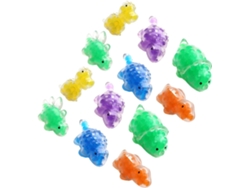 Lote De 12 Juguetes Elásticos Compactos De Dinosaurios De Tpr Para Apretar, Ideales Para Niños, Niñas Y Adultos.