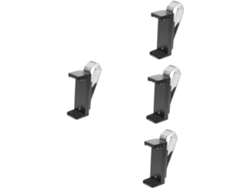 Juego De 4 Clips Para Fijar Un Parasol De Puerta De Garaje En Acero Inoxidable Abs Con Control...