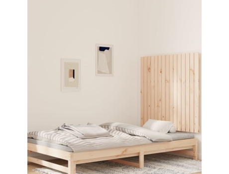 MAISON EXCLUSIVE - Cabecero de cama de pared madera maciza de pino 95,5x3x90 cm