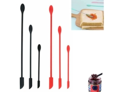 6 Espátulas Telescópicas Pequeñas De Silicona, Resistentes Al Calor, Para Maquillaje Y Cocina.