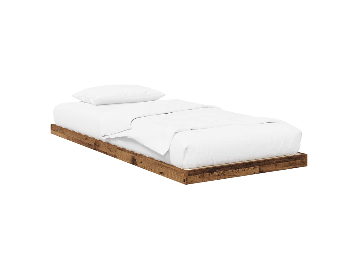 Maison Exclusive - Estructura De Cama De Suelo Madera Vieja 100 X 200 Cm