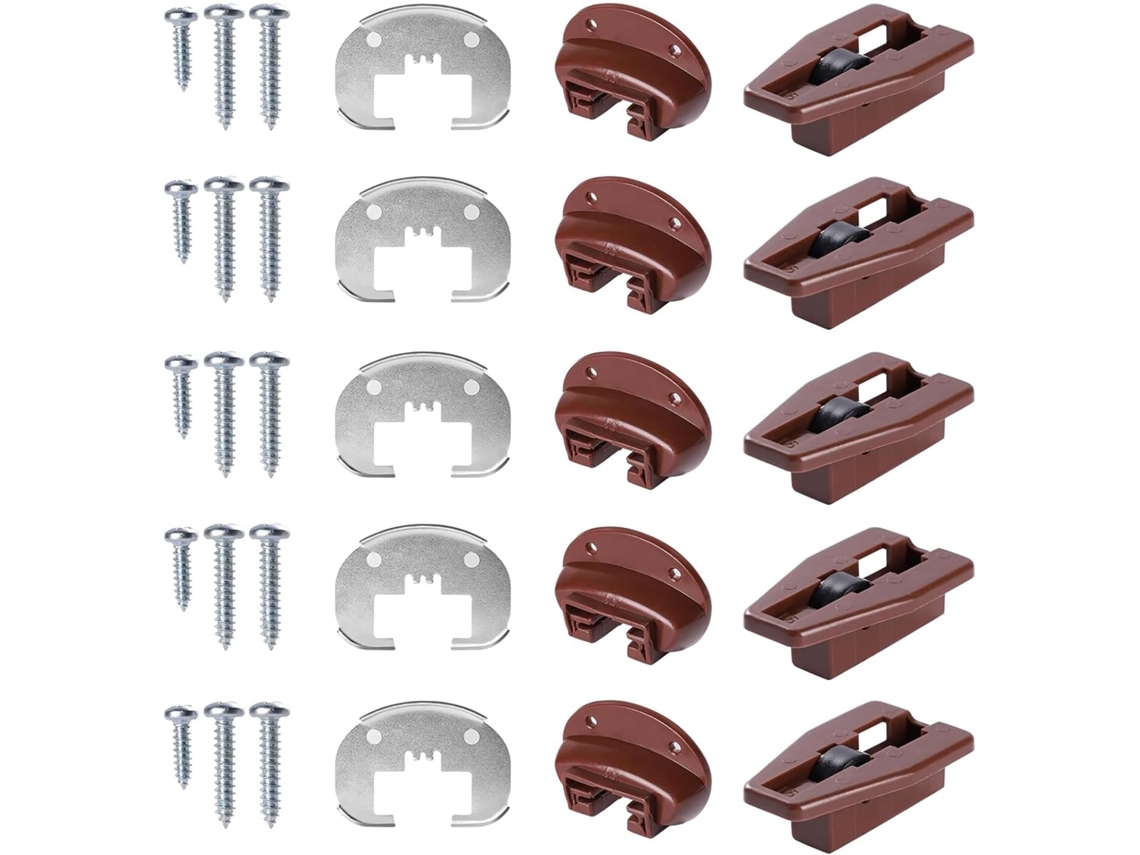 Guías De Cajones Duraderas Con Respaldo De Metal Y Tornillos, Guías Y Deslizadores Para Sistemas De Cajones De Mesita