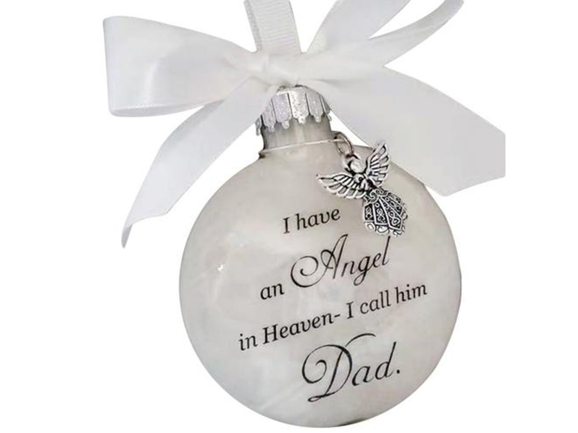 Adorno Navideño Conmemorativo Con Colgante De Pluma De Metal, Ángel En El Cielo