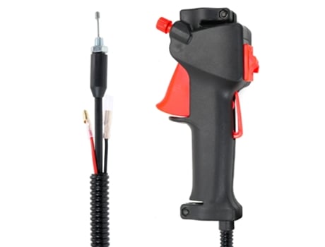 Piezas de cortacésped, interruptores, cortador de cepillo, interruptor de mango, gatillo de acelerador, accesorios de Cable negro