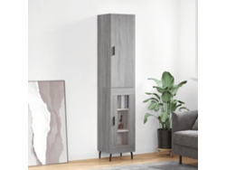 Aparador Alto Madera Contrachapada Gris Sonoma 34,5x34x180 Cm