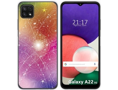 Carcasa Samsung Galaxy A22 5G TUMUNDOSMARTPHONE Abstracto Multicolor