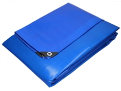 Lona Protección ECD Impermeable Con Ojales Polietileno Cubierta Azul