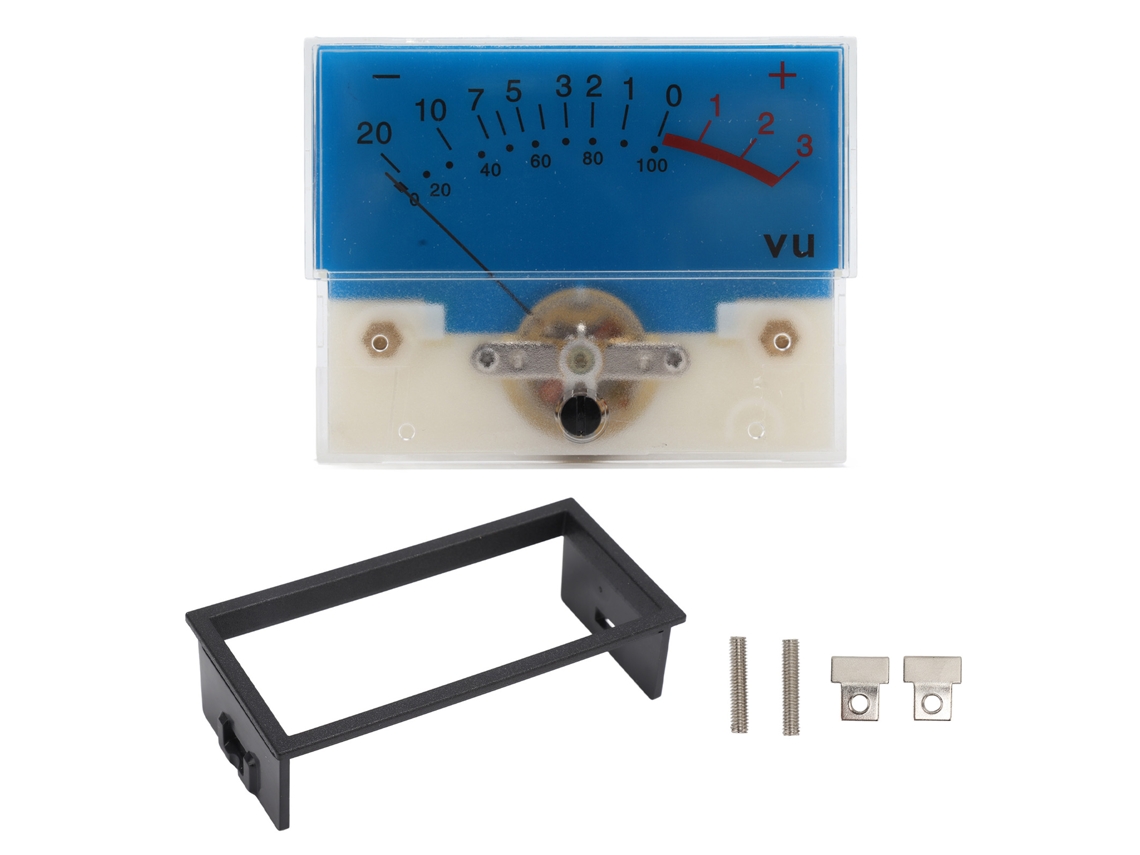 Medidor Vu De Alta Precisión De 12 V Con Retroiluminación Para Amplificador De Audio, Nivel Db, Abs 500ua 650ω, Azul
