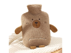 Bolsa de agua caliente con tapa, bolsa térmica suave para niños y adultos, alivia el dolor de estómago, cuello, hombros, espalda y piernas.