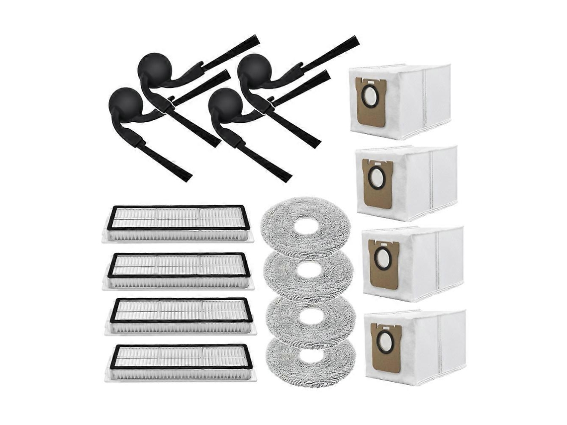 16 piezas para aspiradora 5c / Ov42cn Accesorios de repuesto para aspiradora Cepillo lateral Filtro HEPA Paño de fregona D