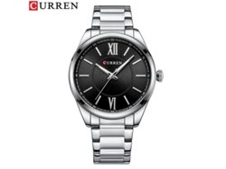 Reloj De Cuarzo Resistente Al Agua (plateado Y Negro), Estilo Delgado, Correa De Acero Inoxidable, Reloj De Negocios Elegante Para Hombre.