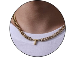 2026-cadena De Enlace Cubano Con Letra Inicial A-z Acero Inoxidable 6.5mm 18+2 Pulgadas Regalo De Joyería Para Niños Hombres Mujeres