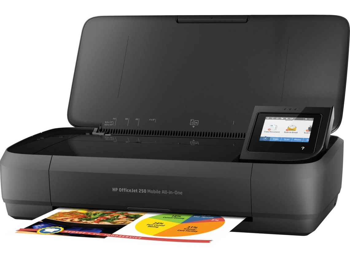 Impresora HP OfficeJet 250 Mobile (Multifunción - Inyección de Tinta - Wi-Fi)